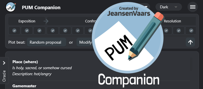 PUM Companion: The app to play Plot Unfolding Machine